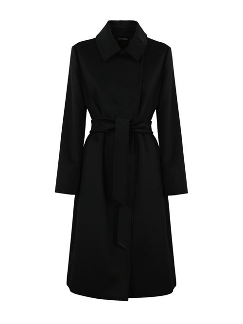 Cappotto a vestaglia in lana Bcollag Nero MAX MARA STUDIO | 2426016202600013